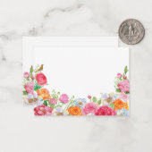 Rose zu Blume Mitteilungskarte (Vorderseite/Rückseite Beispiel)