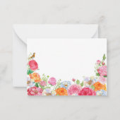 Rose zu Blume Mitteilungskarte (Vorderseite)