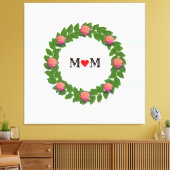 Rose zu Laurel Wreath Leinwanddruck (Insitu (Wohnzimmer))