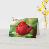 Rose zu meiner Tante mit Liebe alles- Gute zum Karte (Gelbe Blume)