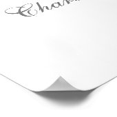 Rose zum 25. Jubiläum Begrüßungszeichen Poster (Ecke)