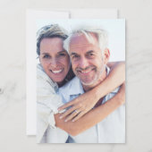 Rose zum 30. Hochzeitstag Blumenperle Foto Einladung (Rückseite)