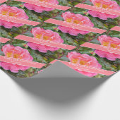 Rose zum 35. Hochzeitstag Geschenkpapier (Ecke)