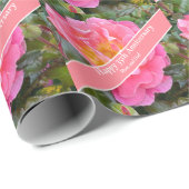 Rose zum 35. Hochzeitstag Geschenkpapier (Rolleneckpunkt)