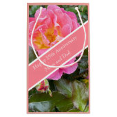 Rose zum 35. Hochzeitstag Kleine Geschenktüte (Rückseite)