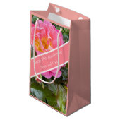 Rose zum 35. Hochzeitstag Kleine Geschenktüte (Vorderseite Schrägansicht)