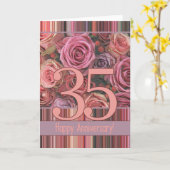 Rose zum 35. Jahrestag Karte (Gelbe Blume)