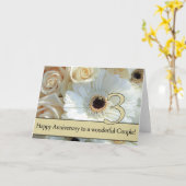 Rose zum 3. Jahrestag Karte (Gelbe Blume)