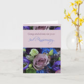 Rose zum 3. Jahrestag Karte (Gelbe Blume)