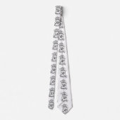 Rose zum 50. Geburtstag der Hochzeit Krawatte (Rückseite)