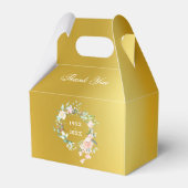 Rose zum 50. Goldenen Jubiläum Geschenkschachtel (Rückseite)