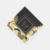 Rose zum 50-jährigen Jubiläum in Gold, Bräune und Serviette (Ecke)