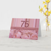 Rose zum 75. Jahrestag Karte (Gelbe Blume)