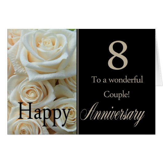 Rose zum 8. Jahrestag (Vorderseite (Horizontal))