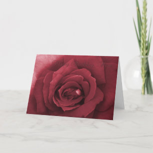 Rose zum Geburtstag Karte