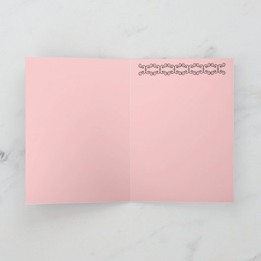 Rose zum Geburtstag Karte (Innenseite)