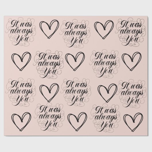Rose zum Hochzeitstag Geschenkpapier (Flach)