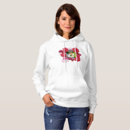 Rose zum Hochzeitstag, Streifen, kundenspezifische Hoodie
