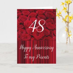 Rose zum Hochzeitstag vollständig anpassbar Karte
