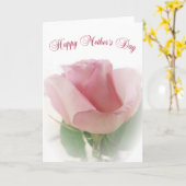 Rose zum Muttertag Karte (Gelbe Blume)