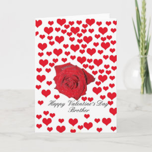 Rose zum Valentinstag von Brother Feiertagskarte