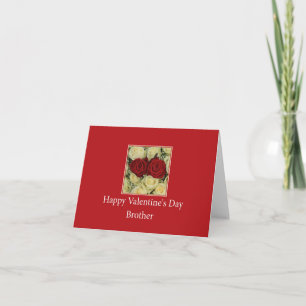 Rose zum Valentinstag von Brother Feiertagskarte