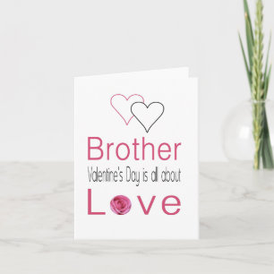 Rose zum Valentinstag von Brother Feiertagskarte