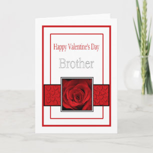Rose zum Valentinstag von Brother Feiertagskarte