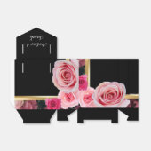 Rose zur "Black Gastgeschenk Hochzeit Fevor Box" Geschenkschachtel (Ungefaltet)