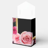 Rose zur "Black Gastgeschenk Hochzeit Fevor Box" Geschenkschachtel (Geöffnet)