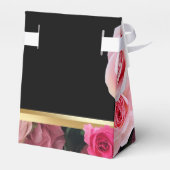 Rose zur "Black Gastgeschenk Hochzeit Fevor Box" Geschenkschachtel (Rückseite)