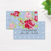 Rose zur Blue-Gastgeschenk Hochzeit-Hang-Tag (Schreibtisch)