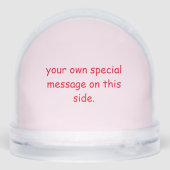 Rose zur Dackel der langen Haare Schneekugeln (Rückseite)