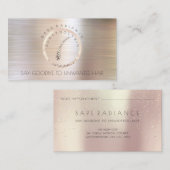 Rose zur Entfernung des Elektrolysehaars Gold1 Terminkarte (Vorne/Hinten)