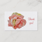 Rose zur Koordinierung von Elementen Visitenkarte (Rückseite)