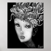 Rose zur Leinwand Poster (Vorne)