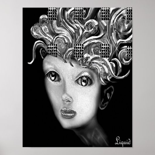 Rose zur Leinwand Poster (Vorne)