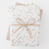 Rose zur Lilie von Französisch-Skripten: Rosa Geschenkpapier Set (Beispiel)