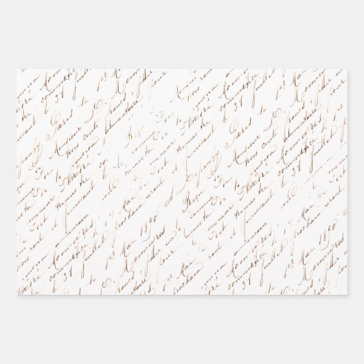 Rose zur Lilie von Französisch-Skripten: Rosa Geschenkpapier Set (Vorderseite)