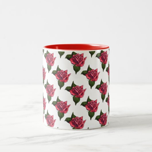 Rose Zweifarbige Tasse (Mittel)