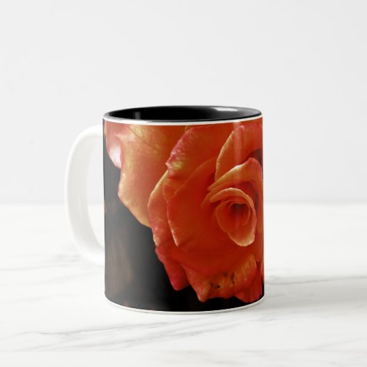 Rose Zweifarbige Tasse (Vorderseite Links)