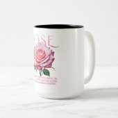 Rose Zweifarbige Tasse (VorderseiteRechts)