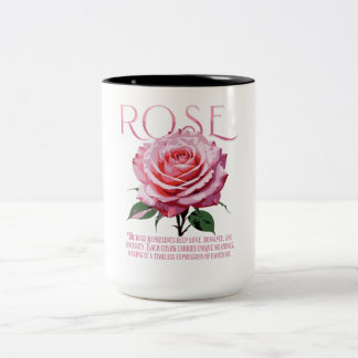 Rose Zweifarbige Tasse
