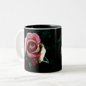 Rose Zweifarbige Tasse (Vorderseite Links)