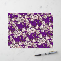 Rose Zweig rosa Lila Papier