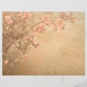 Rose Zweigstelle Rosa Gold Vintag