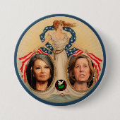 Roseanne Barr/Cindy Sheehan 2012 Button (Vorderseite)