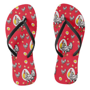 Roseanne Chicken - Funny Roseanne Rooster and Egg Badesandalen