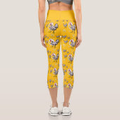 Roseanne Chicken - Funny Roseanne Rooster and Egg Capri Leggings (Rückseite)