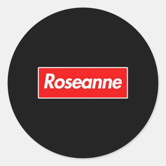 Roseanne Name Runder Aufkleber (Vorderseite)